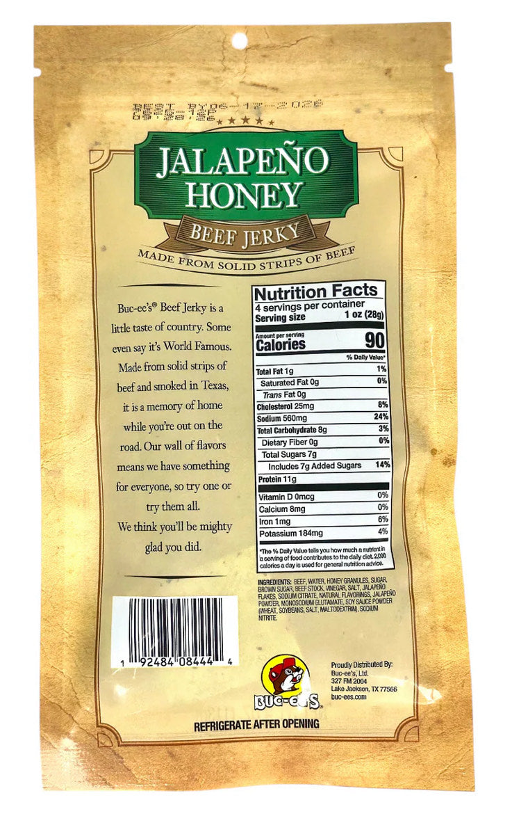Buc-ee’s Jalapeño Honey Beef Jerky
