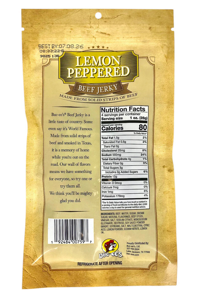 Buc-ee’s Lemon Peppered Beef Jerky