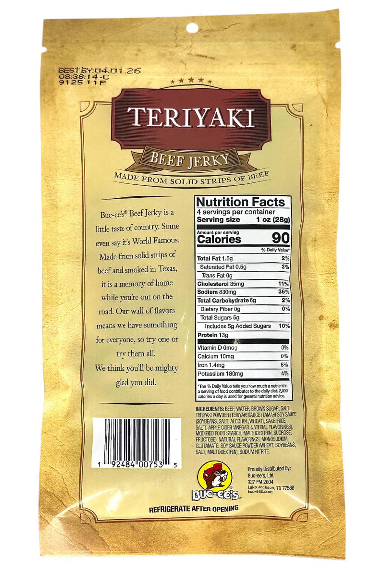 Buc-ee’s Teriyaki Beef Jerky