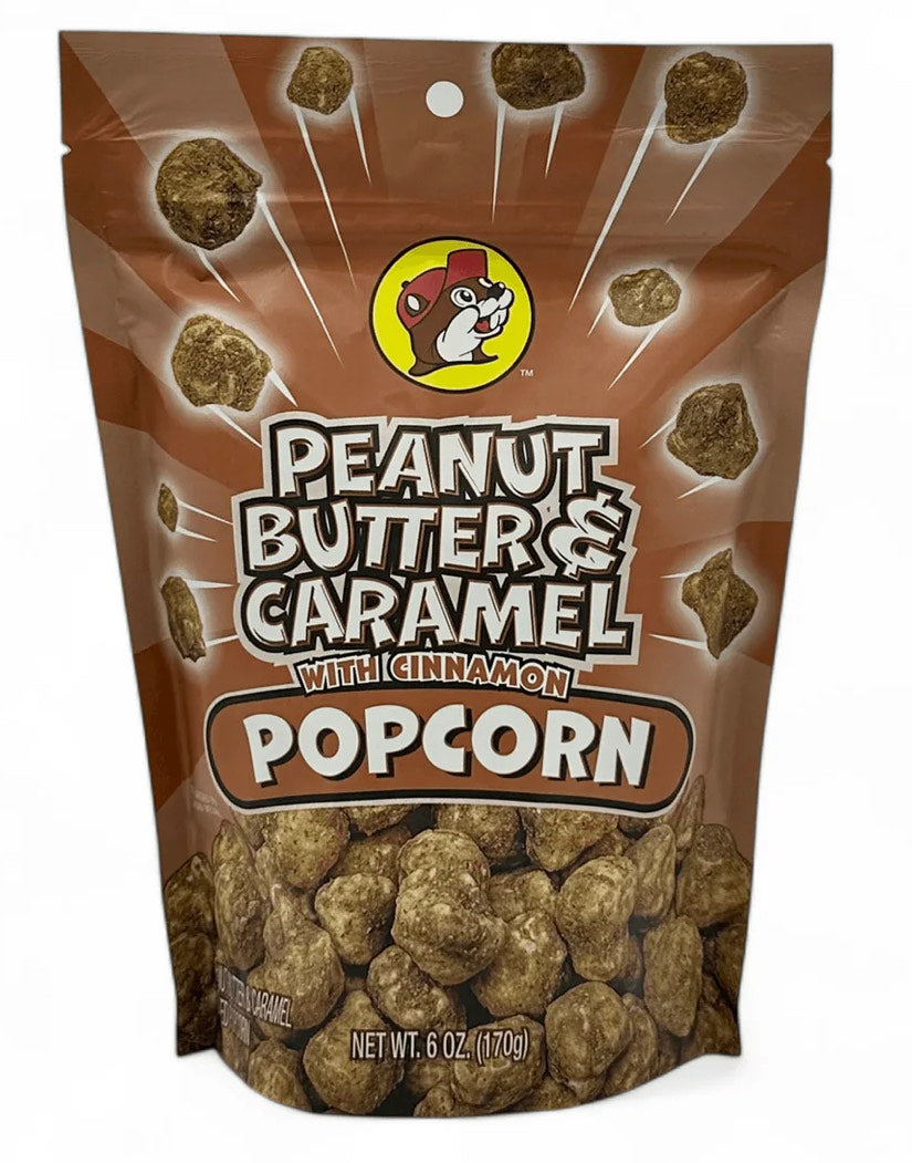 Buc-ee’s Peanut Butter & Caramel Popcorn – Cinnamon Flavor